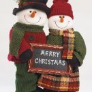 35711 Plush Standing Snowman Couple