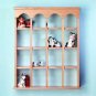 29476 16-Compartment Wood Wall Curio