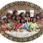 30088 Alabastrite "Last Supper" Oval Plaque