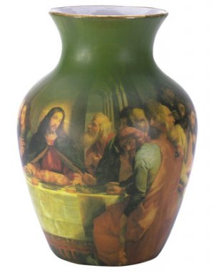 30226 Porcelain Patchwork Vase - Last Supper