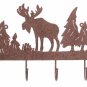 30333 Rusted Metal "Moose" Coat Hanger
