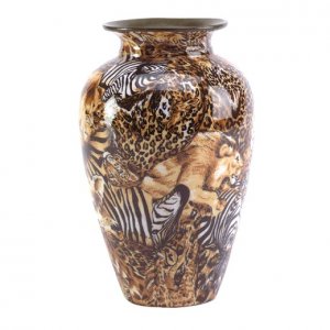 30834 Patchwork Vase - Safari