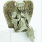30878 Verdigris-Finished Angel With Bird