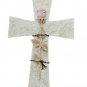 31021 Alabastrite Rose On Stone Cross