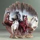 31051 Alabastrite Galloping Horse 3-D Plate