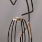 31130 Metal Wire Drum Player Candleholder