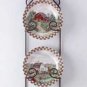 31186 4-Piece Porcelain Farm-Scene Plate Set With Display
