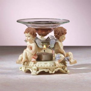 31388 Cherubs Oil Warmer