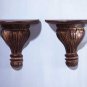 31601 Wood Carved Shelf Sconces