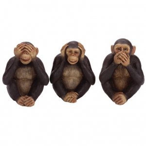 31655 Monkey Figurines See, Hear, Speak