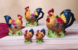 31733 Rooster Tabletop Set