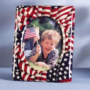 31769 Patchwork Picture Frame American Flag