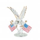 32171 Spun Glass Eagle with Flags
