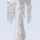32181 Distressed White Candleholder