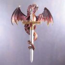 32201 Dragon with Sword Wall Plaque