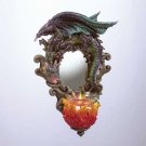 32253 Dragon Wall Mirror Votive Holder