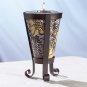 32303 Safari Pattern Cone-Shaped Candle and Holder