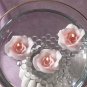 32357 Peach Roses Floating Candles Set of 3
