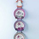 32383 Country Angel Plates with Rack (Set of 4)
