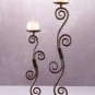 32395 Wrought Iron Scroll Candleholders