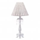 32411 Distressed White Lamp