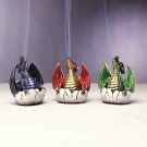 33077 6 Dragon and Egg Incense Burners