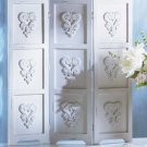 33131 Distressed White Wood Screen
