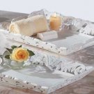 33132 Distressed White Wood Trays (Set of 2)