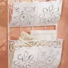 33264 Distressed White Metal Hanging Letter Holder