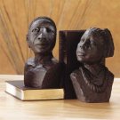 33294 Ebony-Look African Man, Woman Bookends
