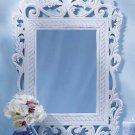 33551 Distress White Wall Mirrior