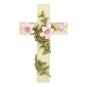 33569 Wall Cross with Flowers and Vine