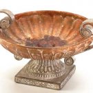 33627 Porcelain Antique-Finish Rose Compote