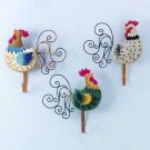 33775 Rooster Wall Hooks