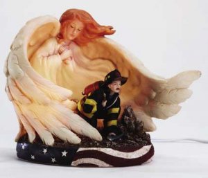 33795 Angel and Fireman Night Light