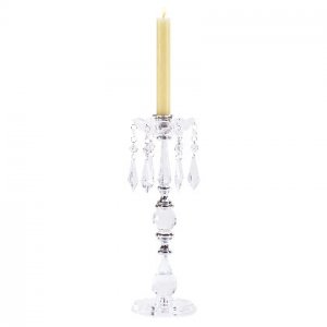 33802 Clear Acrylic Drops Candle Holder