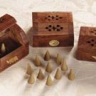 34003 6 Wood Boxes with Incense Cones (Retail - 4.99ea.)