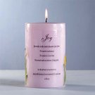 34044 Joy Candle with Dried Flowers