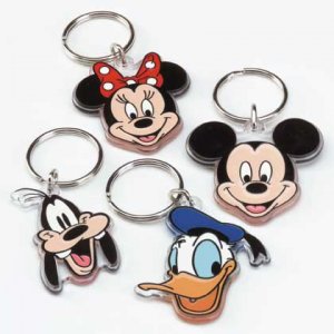 34047 1-Dozen Disney Character Keychains (Retail - 1.99ea)