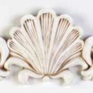 34119 Ivory-Finish Scallop Wall Plaque
