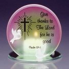 34124 Glass Psalm 136 1 Candleholder