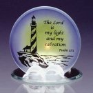 34125 Glass Psalm 27 1 Candleholder