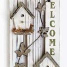 34143 Wood Picket Fence Welcome Sign