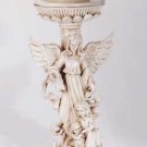 34172 Ivory Finish Guardian Angel Candle Holder