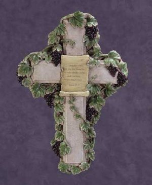 34176 Grapevine Cross with John 15 5