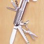 34244 4 Stainless Steel 10-Function Pocketknife (Retail - 5.95ea)