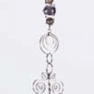 34252 Purple Art Glass Candleholder