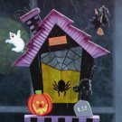 34729 Stained Glass Halloween Wall Plaque