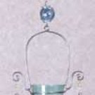 34300 Blue Art Glass Bud Vase