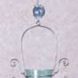 34300 Blue Art Glass Bud Vase